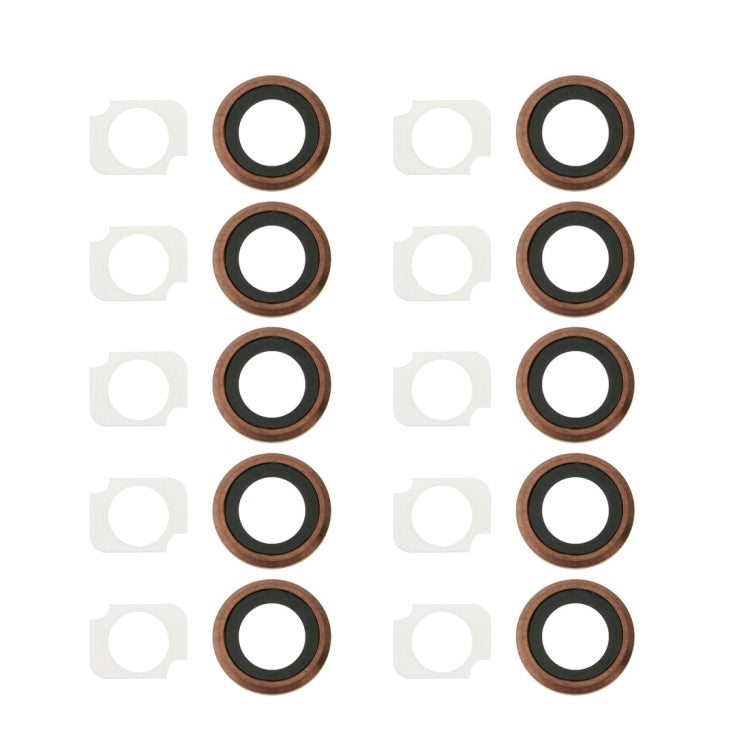 Rear Camera Lens Ring + Flashlight Bracker  for iPhone 6s Plus, 10 Pairs / Set(Rose Gold) - free shipping - PMC TechLife - Order now!