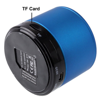 Bluetooth 2.1 Mini Stereo Speaker for iPhone 5 / iPhone 4 & 4S / iPad 4 / New iPad / iPad mini / mini 2 Retina, Built-in Rechargeable Battery, Support TF Card(Blue) - Desktop Speaker by PMC Jewellery | Online Shopping South Africa | PMC Jewellery