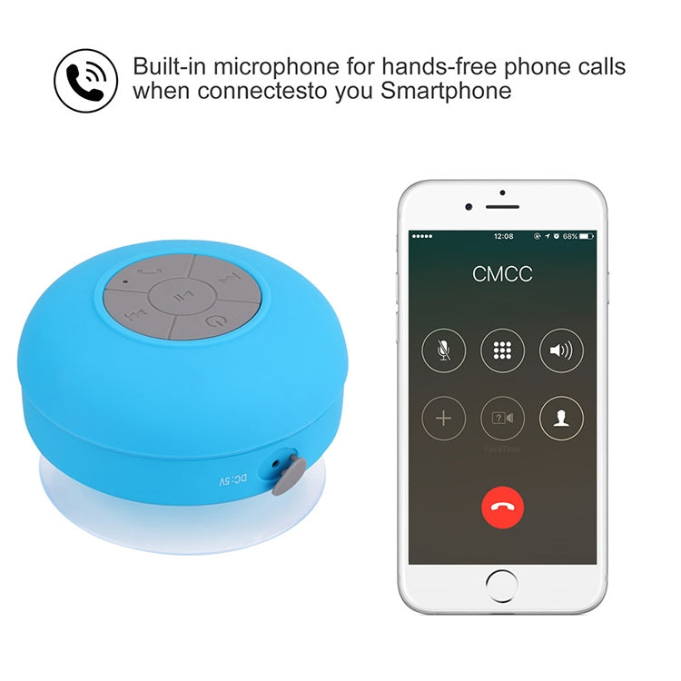 Mini Waterproof Bluetooth ISSC3.0 Speaker for iPad / iPhone / Other Bluetooth Mobile Phone, Support Handfree Function, Waterproof Level: IPX4, BTS-06(Blue) - Waterproof Speaker by PMC TechLife | Online Shopping South Africa | PMC TechLife