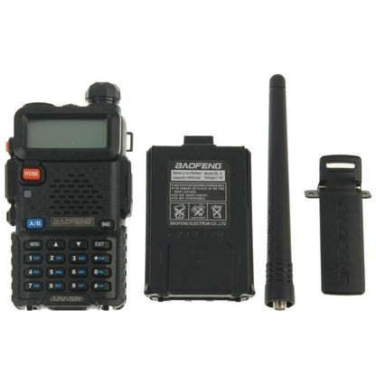 BAOFENG UV-5R Professional Dual Band Transceiver FM Two Way Radio Walkie Talkie Transmitter(Black) - Handheld Walkie Talkie by BAOFENG | Online Shopping South Africa | PMC Jewellery