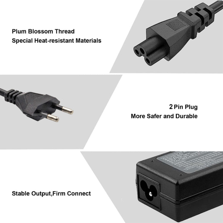 Mini Replacement AC Adapter 19.5V 2.31A 45W for Dell Notebook, Output Tips: 4.5mm x 2.7mm(EU Plug) - For Dell by PMC TechLife | Online Shopping South Africa | PMC TechLife