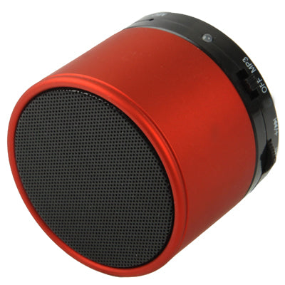 Bluetooth V2.1 Mini Stereo Speaker for Galaxy S IV / i9500 / SIII / i9300 / i8190 / S7562 / i8750 / i9220 / N7000 / i9100 / i9082 / iPhone 5 / iPhone 4 & 4S / New iPad / BlackBerry Z10 / HTC / Nokia / ... uilt-in Rechargeable Battery, Support TF Card(Red) - Desktop Speaker by PMC Jewellery | Online Shopping South Africa | PMC Jewellery