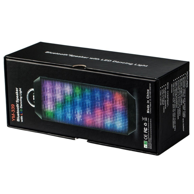YM-339 2 x 5W Bluetooth Speaker with LED Lights, Support TF Card - Desktop Speaker by PMC TechLife | Online Shopping South Africa | PMC TechLife