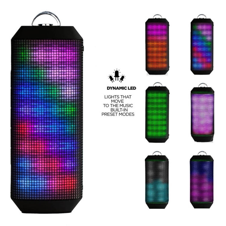 YM-339 2 x 5W Bluetooth Speaker with LED Lights, Support TF Card - Desktop Speaker by PMC TechLife | Online Shopping South Africa | PMC TechLife