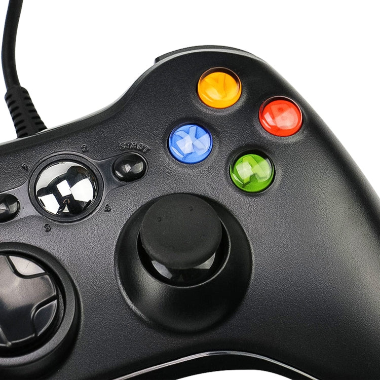 USB 2.0 Wired Controller Gamepad for XBOX360, Plug and Play, Cable Length: 2.5m(Black) - Gamepad by PMC TechLife | Online Shopping South Africa | PMC TechLife