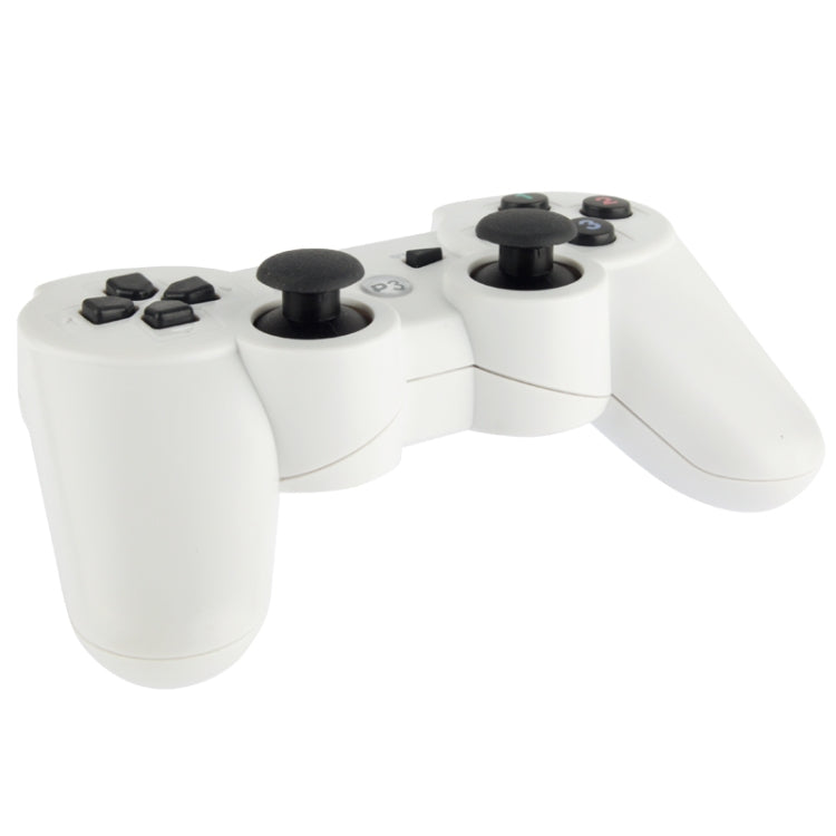 Double Shock III Wireless Controller, Manette Sans Fil Double Shock III for Sony PS3, Has Vibration Action(with logo)(White) - Gamepads by PMC Jewellery | Online Shopping South Africa | PMC Jewellery