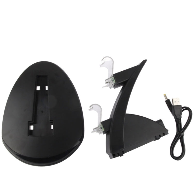 2 x USB Charging Dock Station Stand / Controller Charging Stand for PS4(Black) - Charger & Power by PMC TechLife | Online Shopping South Africa | PMC TechLife
