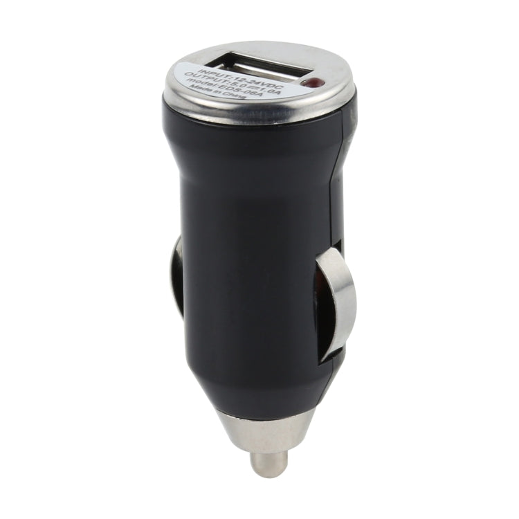 DC 5V / 1A USB Car Charger for Galaxy SIV / i9500 / SIII / i9300 / i8190 / S7562 / i8750 / i9220 / N7000 / i9100 / i9082 / BlackBerry Z10 / HTC X920e / Nokia / Other Mobile Phones(Black) - Car Charger by PMC Jewellery | Online Shopping South Africa | PMC Jewellery