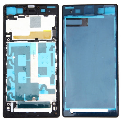 Front Housing LCD Frame Bezel Plate  for Sony Xperia Z1 / C6902 / L39h / C6903 / C6906 / C6943(Black) - Frame Bezel Plate by PMC Jewellery | Online Shopping South Africa | PMC Jewellery