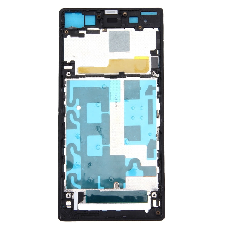 Front Housing LCD Frame Bezel Plate  for Sony Xperia Z1 / C6902 / L39h / C6903 / C6906 / C6943(Black) - Frame Bezel Plate by PMC Jewellery | Online Shopping South Africa | PMC Jewellery