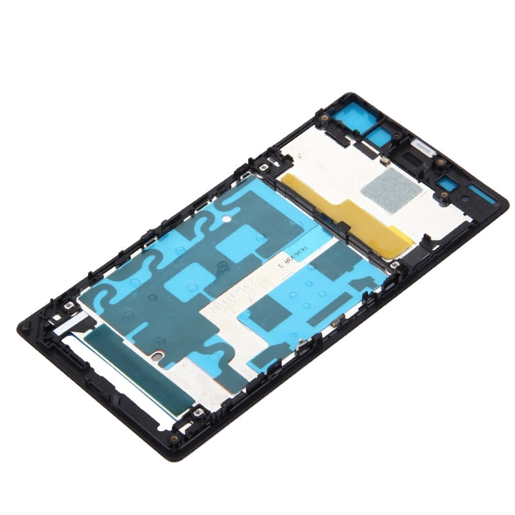 Front Housing LCD Frame Bezel Plate  for Sony Xperia Z1 / C6902 / L39h / C6903 / C6906 / C6943(Black) - Frame Bezel Plate by PMC Jewellery | Online Shopping South Africa | PMC Jewellery