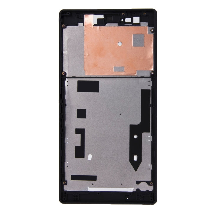 Front Housing  with Adhesive Sticker for Sony Xperia T2 Ultra(Black) - free shipping - PMC TechLife - Order now!