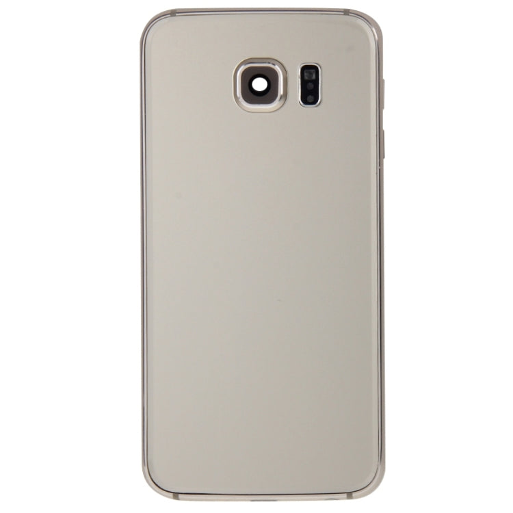 For Galaxy S6 / G920F Full Housing Cover (Front Housing LCD Frame Bezel Plate + Back Plate Housing Camera Lens Panel + Battery Back Cover ) (Gold) - Back Cover by PMC Jewellery | Online Shopping South Africa | PMC Jewellery