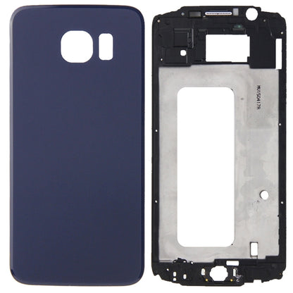 For Galaxy S6 / G920F Full Housing Cover (Front Housing LCD Frame Bezel Plate + Battery Back Cover ) (Blue) - Back Cover by PMC Jewellery | Online Shopping South Africa | PMC Jewellery