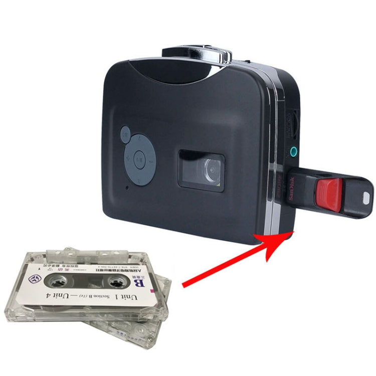 Ezcap 230 Cassette Tape to MP3 Converter Capture Audio Music Player(Black) - Tape Converter by Ezcap | Online Shopping South Africa | PMC TechLife | Buy Now Pay Later Mobicred