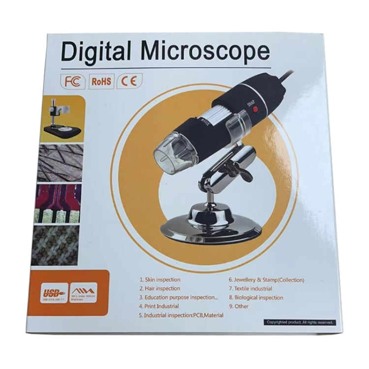 1.3 Mega Pixels 500X USB 2.0 Digital Microscope with 8 LED(Black) - free shipping - PMC TechLife - Order now!
