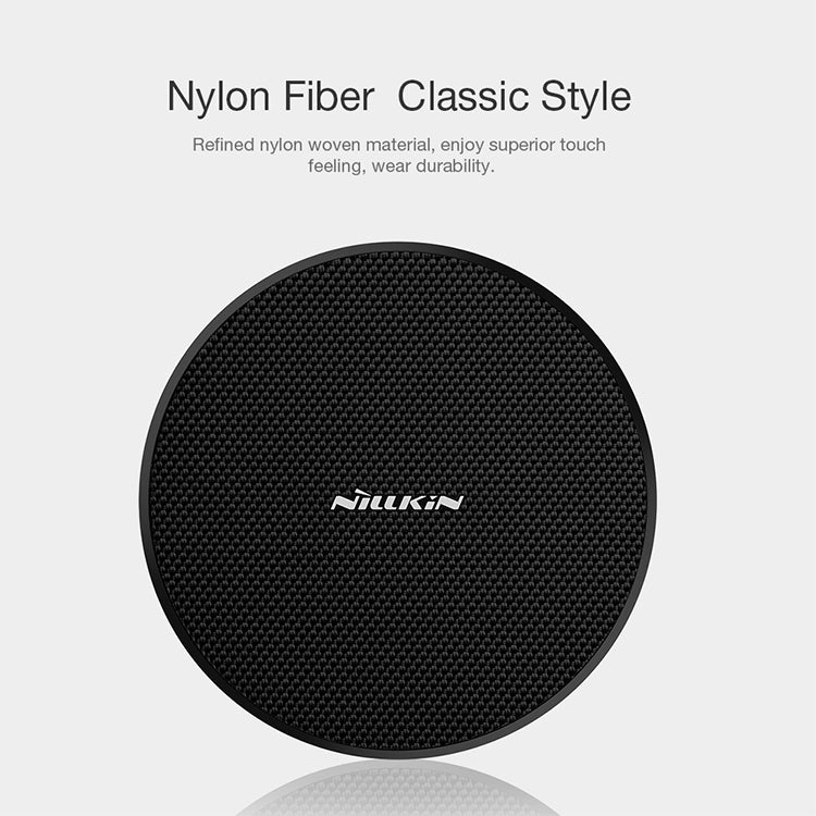 NILLKIN MC035 Power Flash Qi Standard High Speed Wireless Charger (Classic Nylon) - Wireless Charger by NILLKIN | Online Shopping South Africa | PMC Jewellery