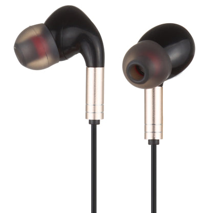 520 3.5mm Plug In-ear Wired Wire-control Earphone with Silicone Earplugs, Cable Length: 1.2m(Gold) - Normal Style Earphone by PMC Jewellery | Online Shopping South Africa | PMC Jewellery