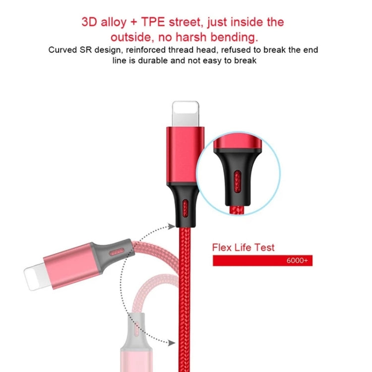 For iPhone / Apple Watch 2 In 1 8 Pin + Magnetic Charging Base Multi-function Charging Cable, Length: 1m(Red) - Multifunction Cable by PMC TechLife | Online Shopping South Africa | PMC TechLife