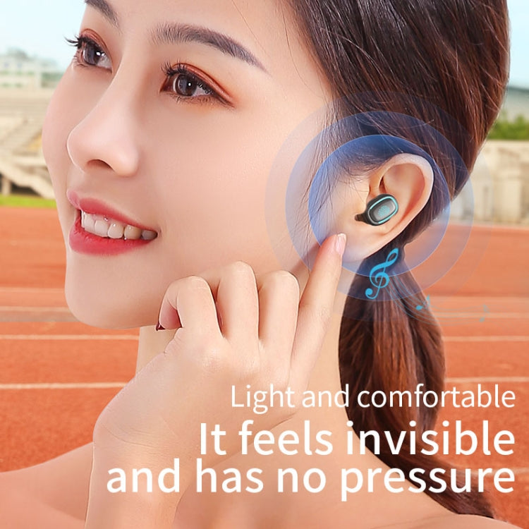 C1 Bluetooth 5.0 TWS Touch Polygonal Digital Display True Wireless Bluetooth Earphone with Charging Box(Pink) - TWS Earphone by PMC TechLife | Online Shopping South Africa | PMC TechLife