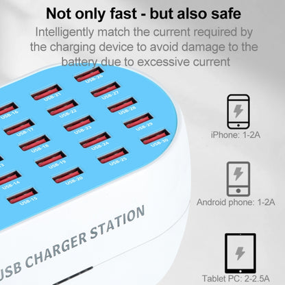 830-18 120W 18 USB Ports Multifunction Smart Charger Station AC100-240V, US Plug (White) - Multifunction Charger by PMC Jewellery | Online Shopping South Africa | PMC Jewellery