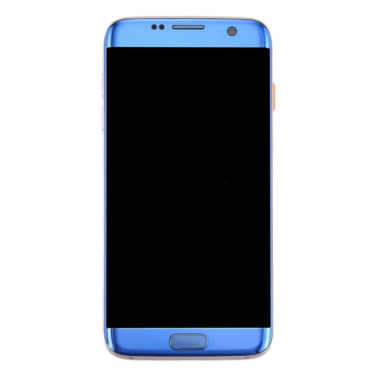 Original LCD Screen and Digitizer Full Assembly with Frame & Charging Port Board & Volume Button & Power Button for Galaxy S7 Edge / G935A(Blue) - LCD Screen by PMC Jewellery | Online Shopping South Africa | PMC Jewellery