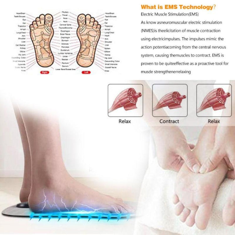 EMS Micro-current Smart Foot Pad Foot Massage Physical Therapy (Rechargeable Version) - Massage & Relaxation by PMC TechLife | Online Shopping South Africa | PMC TechLife