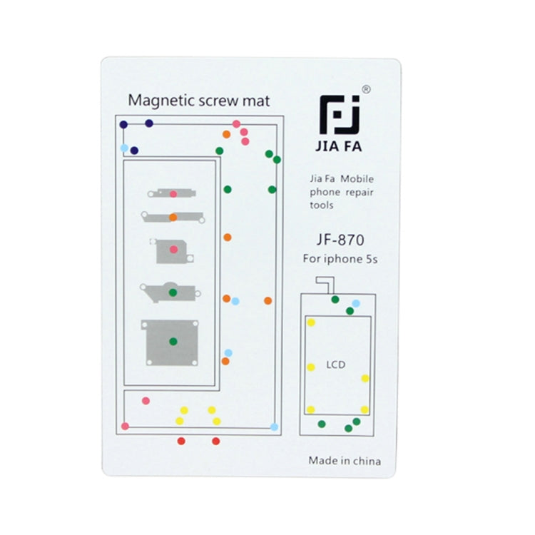 JIAFA Magnetic Screws Mat for iPhone 5S - Magnetic Screws Mat by JIAFA | Online Shopping South Africa | PMC TechLife