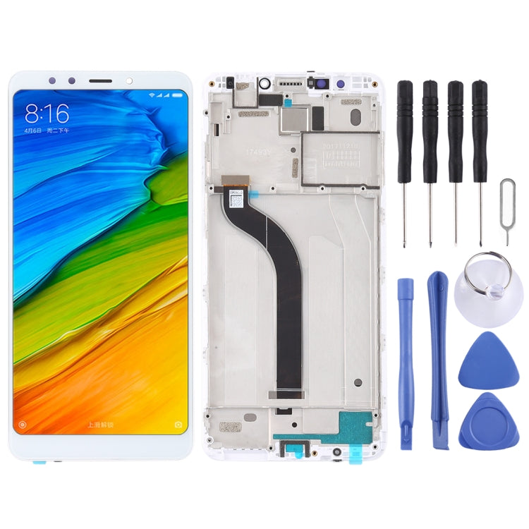 TFT LCD Screen for Xiaomi Redmi 5 Digitizer Full Assembly with Frame(White) - LCD Screen by PMC Jewellery | Online Shopping South Africa | PMC Jewellery