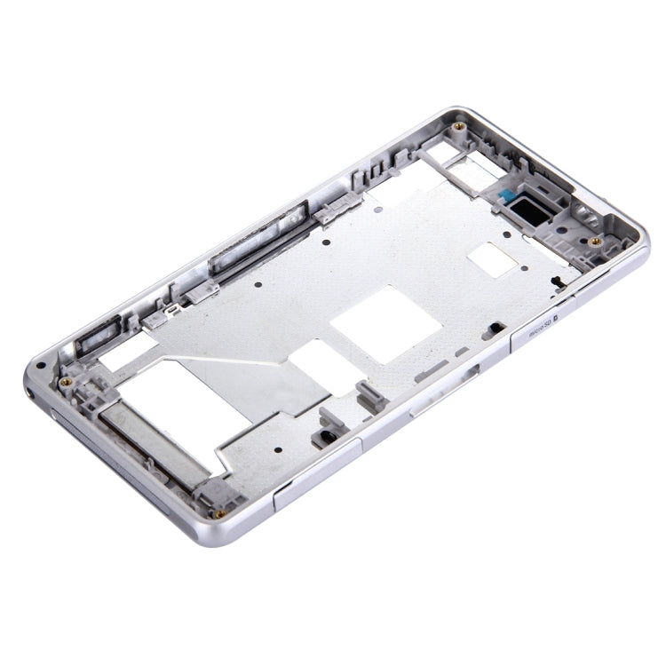 Front Housing LCD Frame Bezel for Sony Xperia Z1 Compact / Mini(White) - Frame Bezel Plate by PMC TechLife | Online Shopping South Africa | PMC TechLife