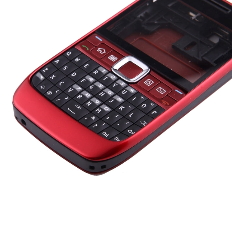 Full Housing Cover (Front Cover + Middle Frame Bezel + Battery Back Cover + Keyboard) for Nokia E63(Red) - Full Housing Cover by PMC TechLife | Online Shopping South Africa | PMC TechLife | Buy Now Pay Later Mobicred