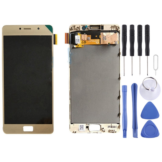 OEM LCD Screen for Lenovo Vibe P2 / P2a42 / P2c72 Digitizer Full Assembly with Frame (Gold) - LCD Screen by PMC Jewellery | Online Shopping South Africa | PMC Jewellery