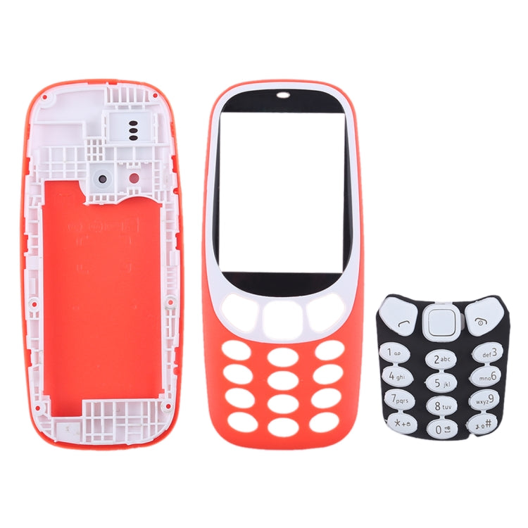 Full Assembly Housing Cover with Keyboard for Nokia 3310(Red) - Full Housing Cover by PMC TechLife | Online Shopping South Africa | PMC TechLife