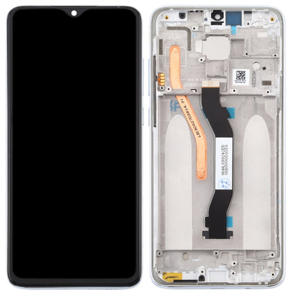 TFT LCD Screen for Xiaomi Redmi Note 8 Pro Digitizer Full Assembly with Frame (Double SIM Card Version)(White) - LCD Screen by PMC Jewellery | Online Shopping South Africa | PMC Jewellery