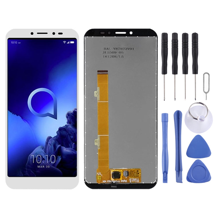 LCD Screen and Digitizer Full Assembly for Alcatel 1S (2019) OT5024 5024 5024D 5024A 5024J(White) - LCD Screen by PMC Jewellery | Online Shopping South Africa | PMC Jewellery