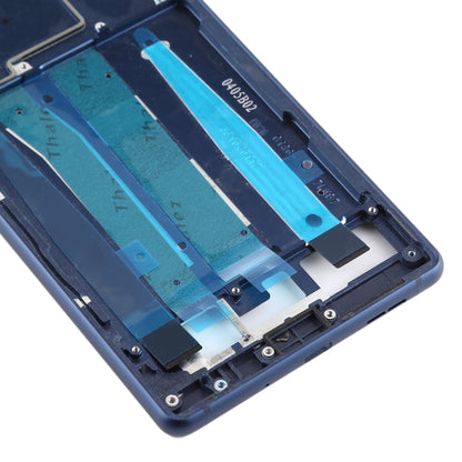 Front Housing LCD Frame Bezel Plate for Nokia 3 / TA-1020 TA-1028 TA-1032 TA-1038 (Blue) - Full Housing Cover by PMC Jewellery | Online Shopping South Africa | PMC Jewellery