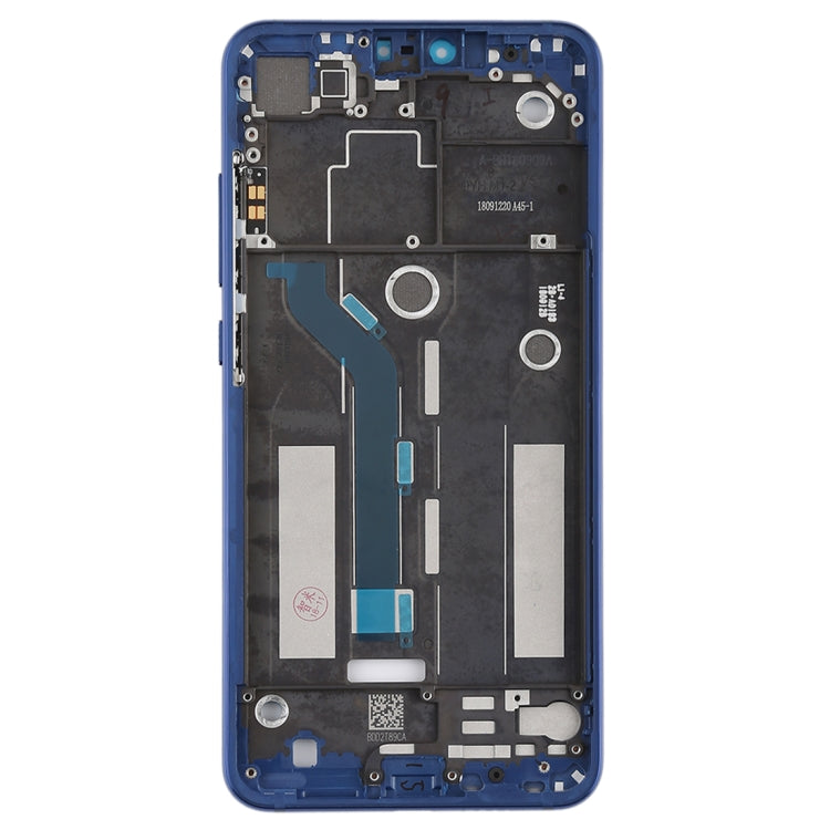 Middle Frame Bezel with Side Keys for Xiaomi Mi 8 Lite (Blue) - Frame Bezel Plate by PMC TechLife | Online Shopping South Africa | PMC TechLife