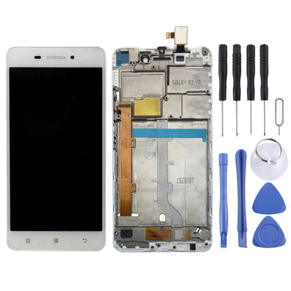 OEM LCD Screen for Lenovo S60 S60W S60T S60A Digitizer Full Assembly with Frame (White) - LCD Screen by PMC Jewellery | Online Shopping South Africa | PMC Jewellery