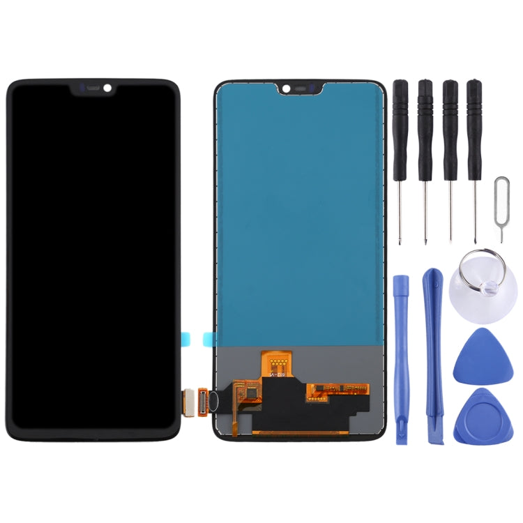 For OnePlus 6 A6000 TFT Material LCD Screen and Digitizer Full Assembly (Black) - free shipping - PMC TechLife - Order now!