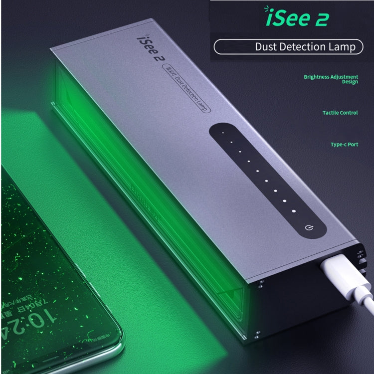 QIANLI iSee 2 LCD Screen Repair Dust Checking Fingerprint Scratch Detection Lamp Green Light Source Protect Eyes - free shipping - PMC TechLife - Order now!