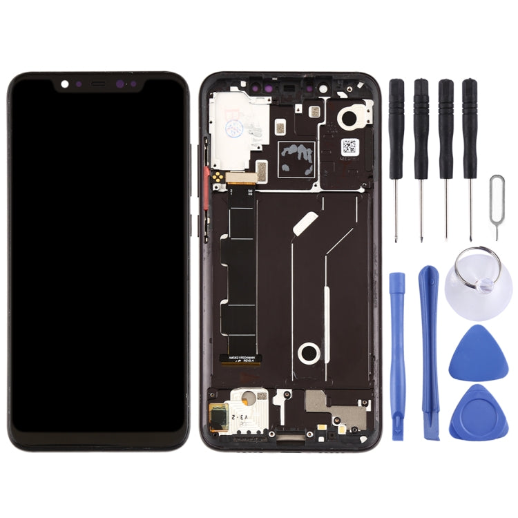 LCD Screen and Digitizer Full Assembly with Frame & Side Keys for Xiaomi Mi 8(Black) - LCD Screen by PMC Jewellery | Online Shopping South Africa | PMC Jewellery