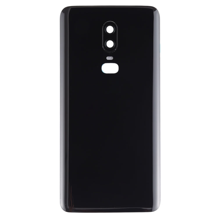 For OnePlus 6 Smooth Surface Battery Back Cover (Black) - Back Cover by PMC TechLife | Online Shopping South Africa | PMC TechLife