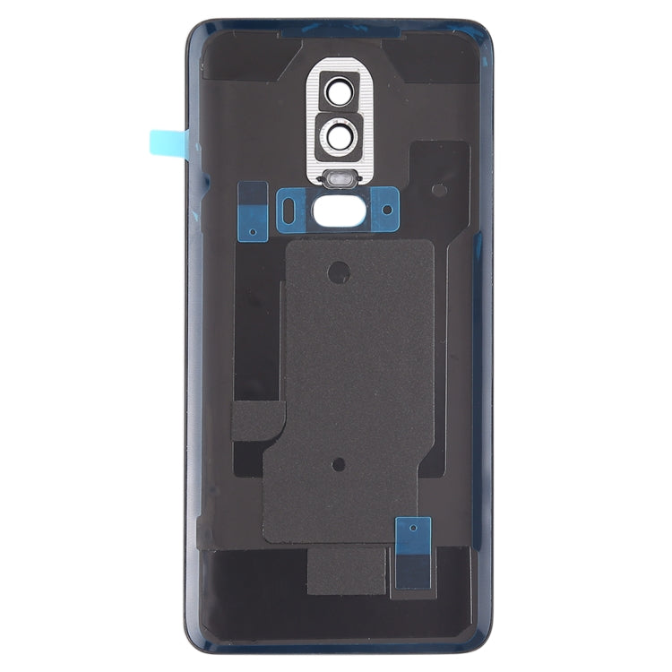 For OnePlus 6 Smooth Surface Battery Back Cover (Black) - Back Cover by PMC TechLife | Online Shopping South Africa | PMC TechLife