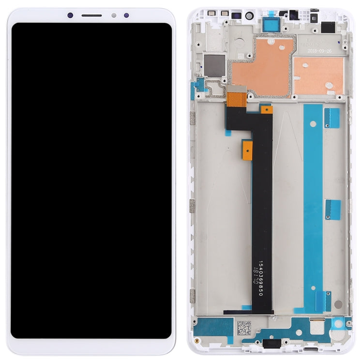 TFT LCD Screen for Xiaomi Mi Max 3 Digitizer Full Assembly with Frame(White) - LCD Screen by PMC Jewellery | Online Shopping South Africa | PMC Jewellery