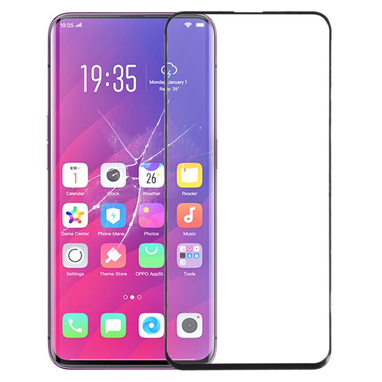For OPPO Find X Front Screen Outer Glass Lens (Black) - free shipping - PMC TechLife - Order now!