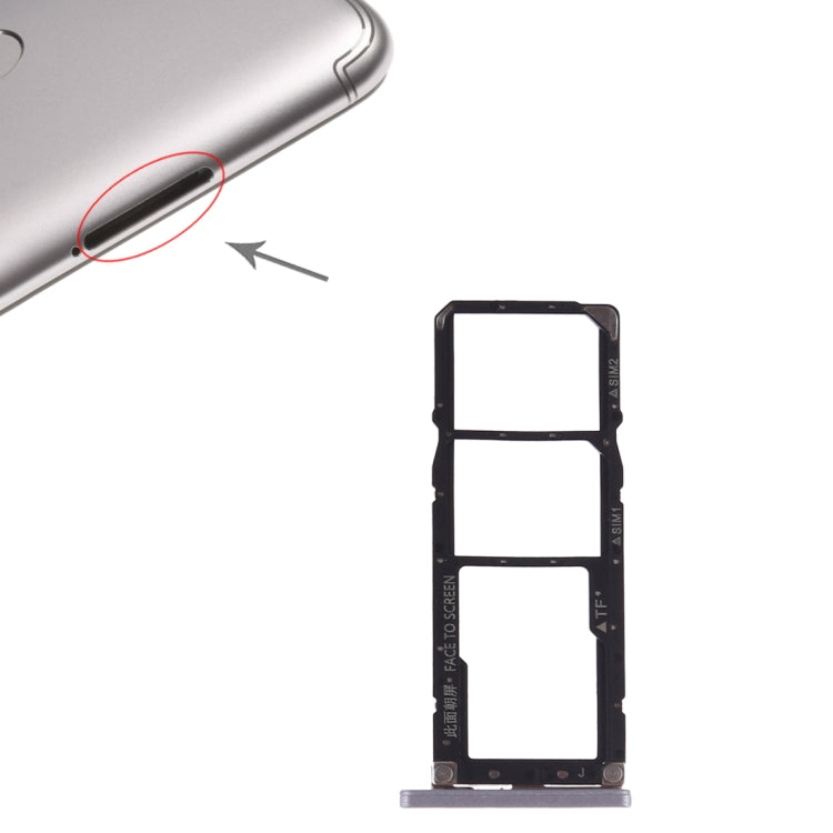 SIM Card Tray + SIM Card Tray + Micro SD Card for Xiaomi Redmi S2(Grey) - Card Tray by PMC TechLife | Online Shopping South Africa | PMC TechLife | Buy Now Pay Later Mobicred