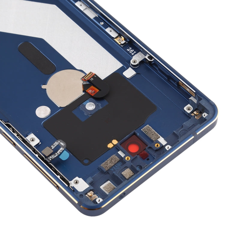Battery Back Cover with Camera Lens & Side Keys & Fingerprint Sensor for Nokia 6.1 / 6 (2018) / 6 (2nd Gen)(Blue) - Back Cover by PMC TechLife | Online Shopping South Africa | PMC TechLife
