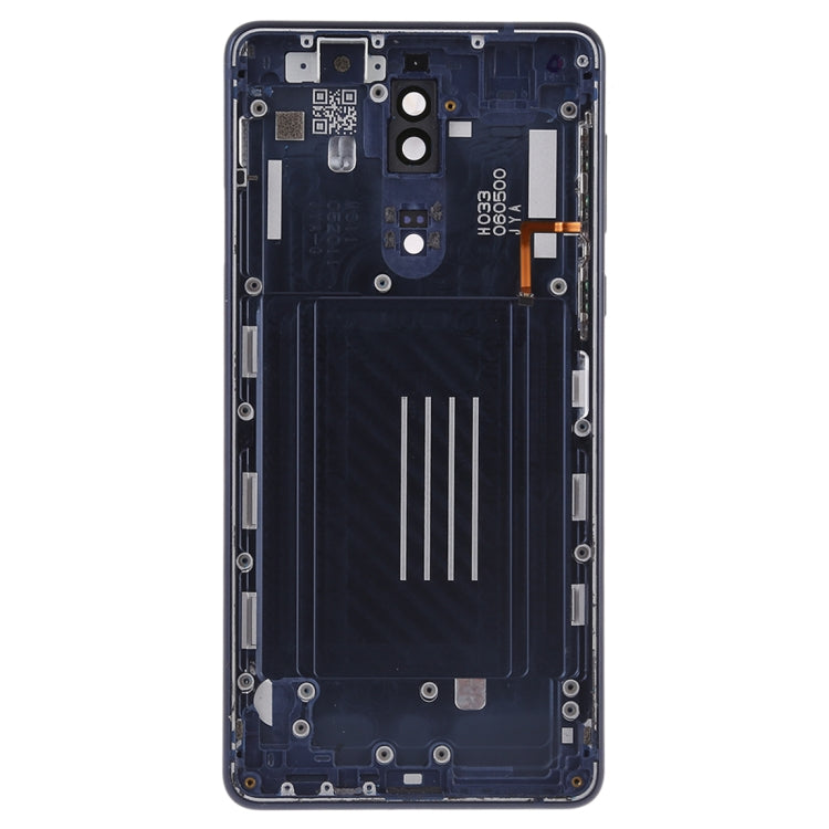 Battery Back Cover with Camera Lens & Side Keys for Nokia 8(Blue) - Back Cover by PMC TechLife | Online Shopping South Africa | PMC TechLife