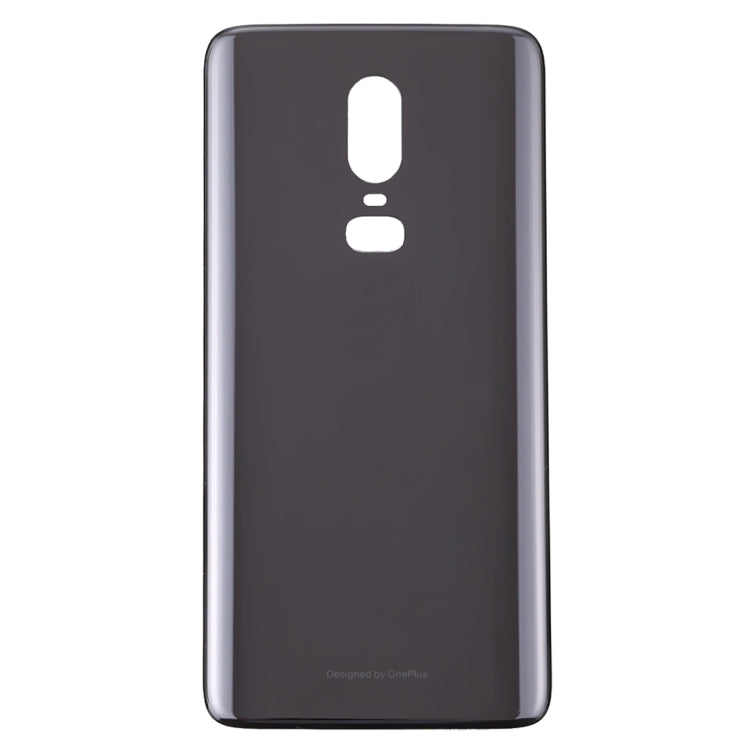 For OnePlus 6 Back Cover (Jet Black) - Back Cover by PMC TechLife | Online Shopping South Africa | PMC TechLife