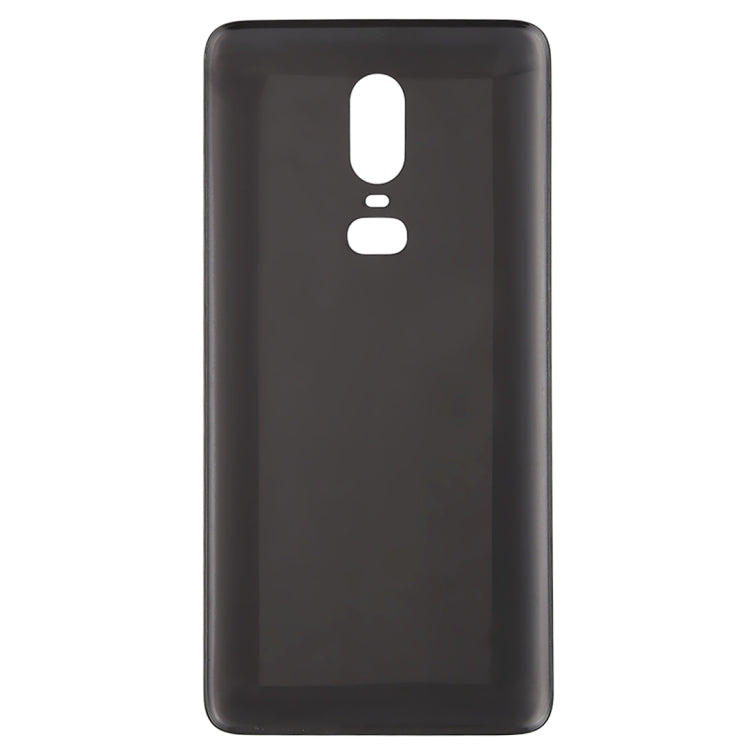 For OnePlus 6 Back Cover (Jet Black) - Back Cover by PMC TechLife | Online Shopping South Africa | PMC TechLife